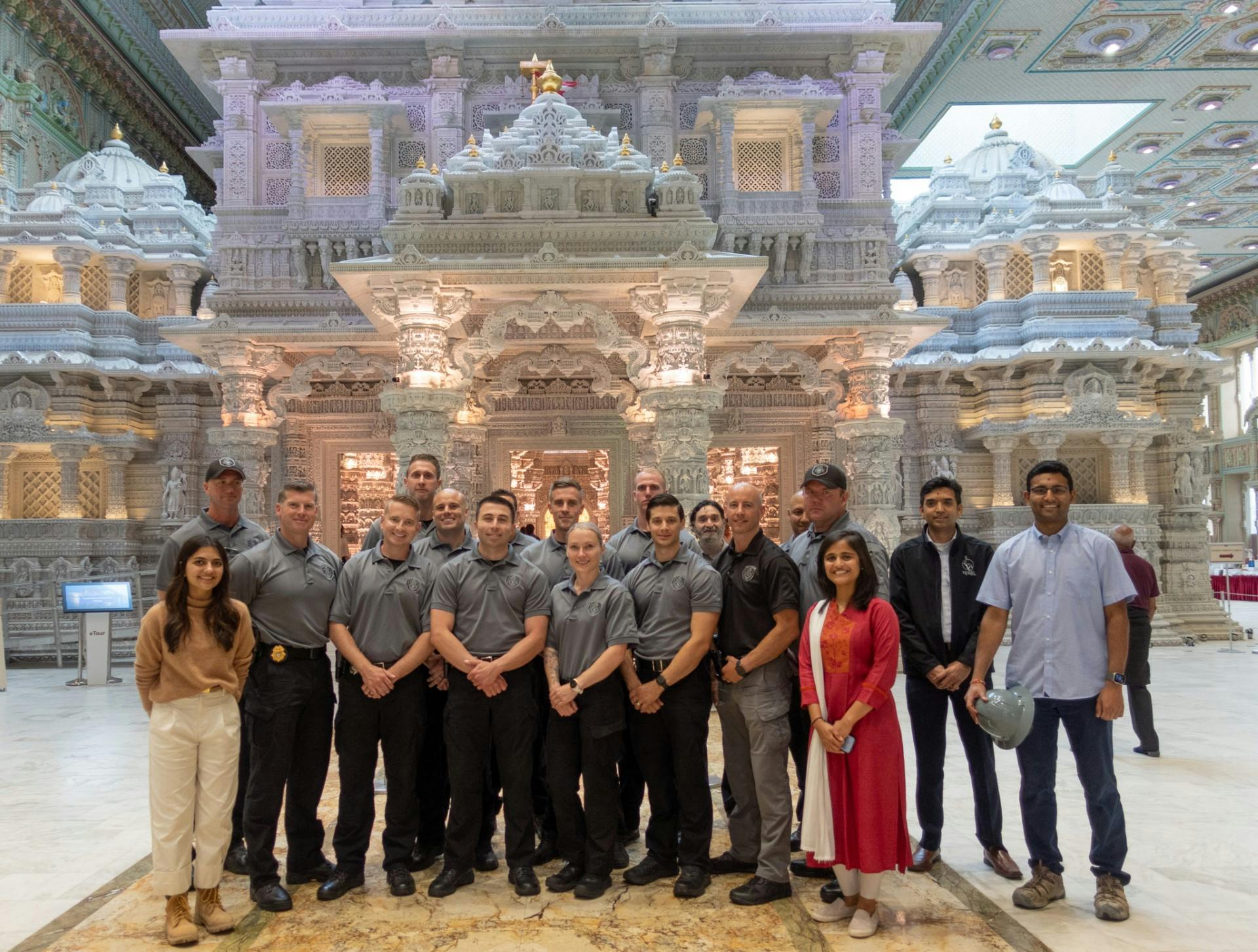 East Windsor Police Department Visits Akshardham