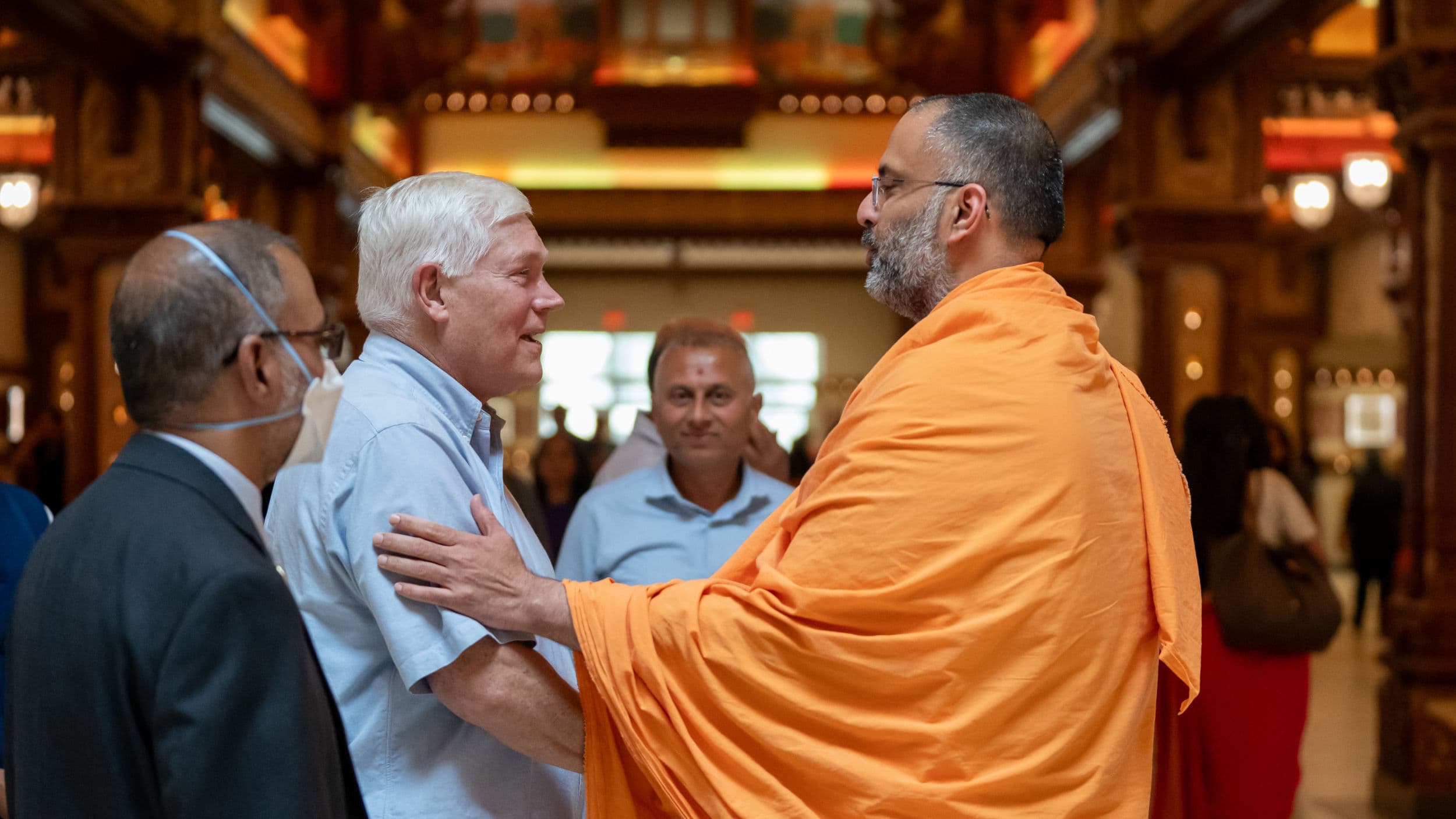 Congressman Pete Sessions is given a tour of BAPS Swaminarayan Akshardham.